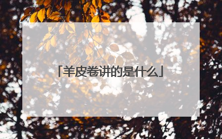 羊皮卷讲的是什么