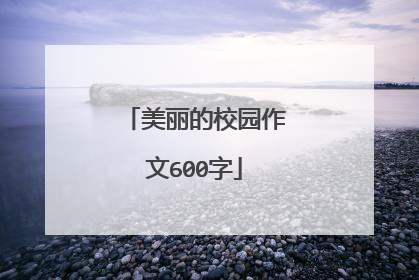 美丽的校园作文600字