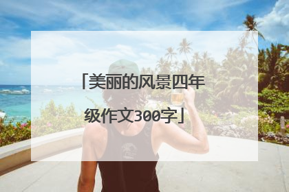 美丽的风景四年级作文300字