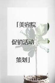 美容院促销活动策划