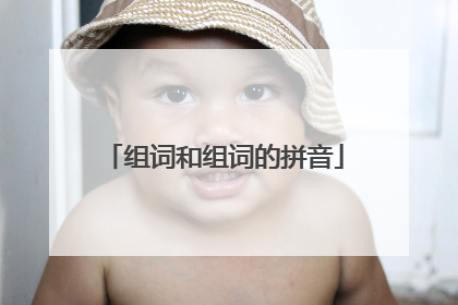 组词和组词的拼音