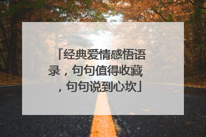 经典爱情感悟语录,句句值得收藏,句句说到心坎