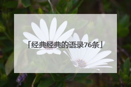 经典经典的语录76条