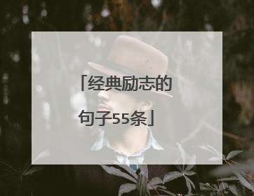 经典励志的句子55条