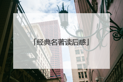 经典名著读后感