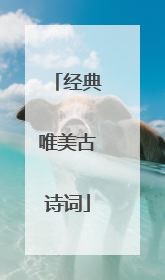 经典唯美古诗词
