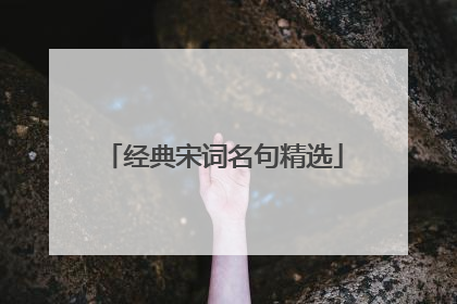 经典宋词名句精选