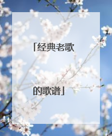 经典老歌的歌谱