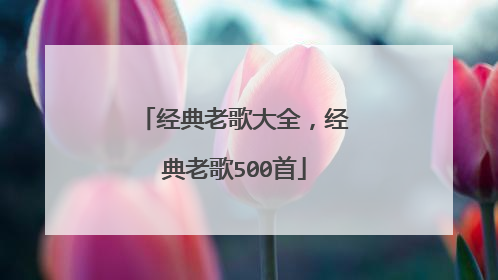 经典老歌大全，经典老歌500首