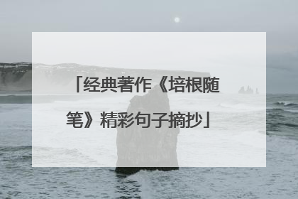 经典著作《培根随笔》精彩句子摘抄