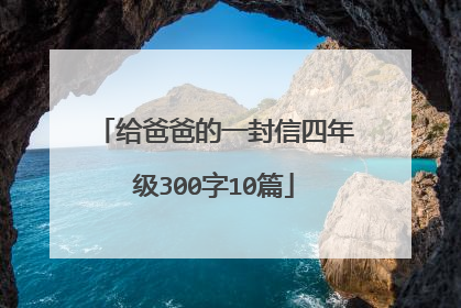 给爸爸的一封信四年级300字10篇