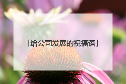 给公司发展的祝福语
