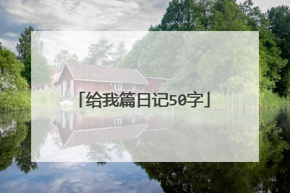 给我篇日记50字