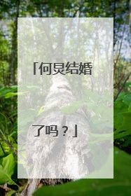 何炅结婚了吗？