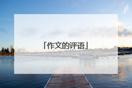 作文的评语
