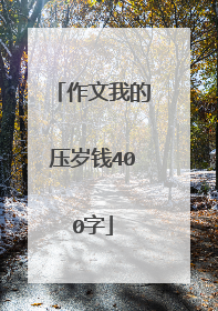 作文我的压岁钱400字