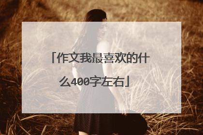 作文我最喜欢的什么400字左右