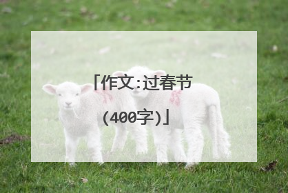 作文:过春节(400字)