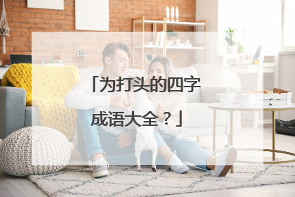 为打头的四字成语大全？