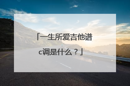 一生所爱吉他谱c调是什么?