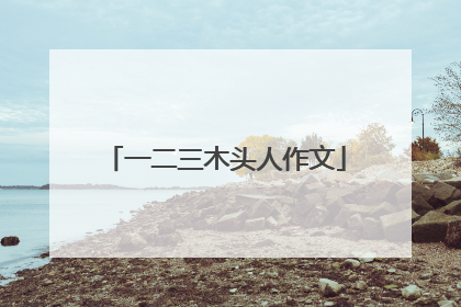 一二三木头人作文