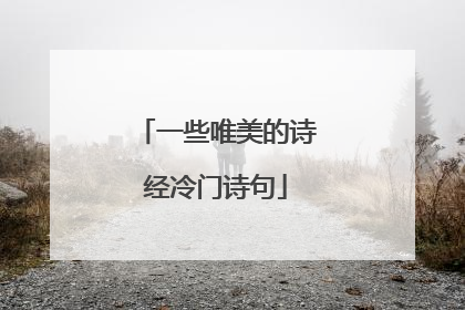 一些唯美的诗经冷门诗句