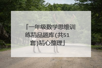 一年级数学思维训练精品题库(共51套)精心整理