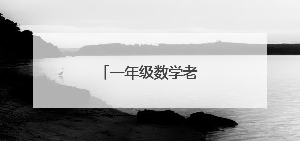 一年级数学老师工作总结