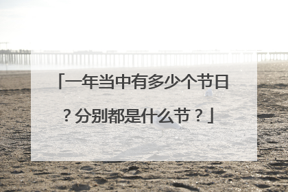 一年当中有多少个节日？分别都是什么节？