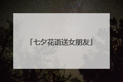 七夕花语送女朋友