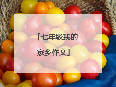 七年级我的家乡作文
