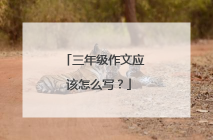 三年级作文应该怎么写？