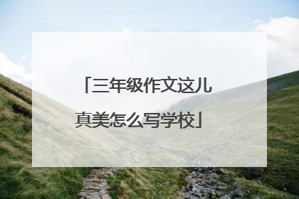 三年级作文这儿真美怎么写学校