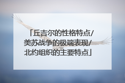 丘吉尔的性格特点/美苏战争的极端表现/北约组织的主要特点