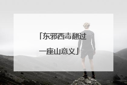 东邪西毒翻过一座山意义