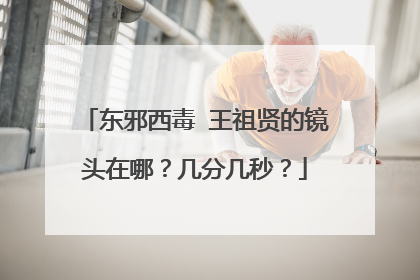 东邪西毒 王祖贤的镜头在哪？几分几秒？