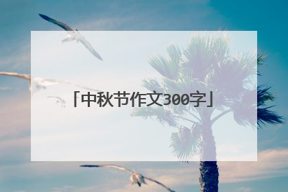 中秋节作文300字