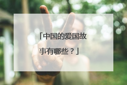 中国的爱国故事有哪些？