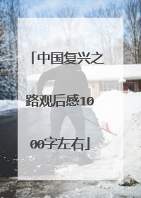 中国复兴之路观后感1000字左右