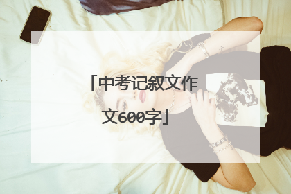 中考记叙文作文600字