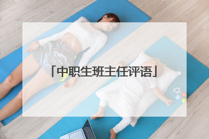 中职生班主任评语