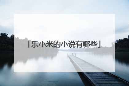 乐小米的小说有哪些