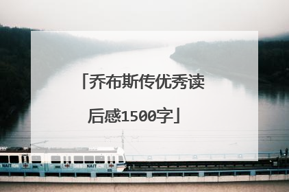 乔布斯传优秀读后感1500字