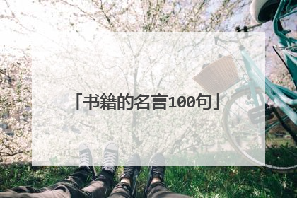 书籍的名言100句