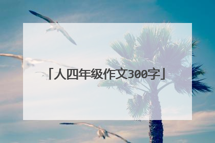 人四年级作文300字