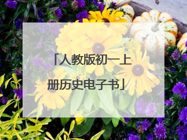 人教版初一上册历史电子书