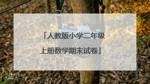 人教版小学二年级上册数学期末试卷