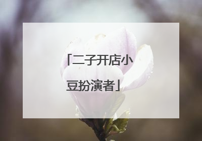 二子开店小豆扮演者