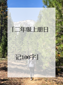 二年级上册日记100字