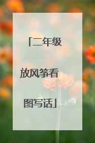 二年级放风筝看图写话